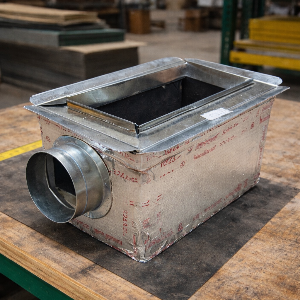 R6 Ductboard Register Boot Small